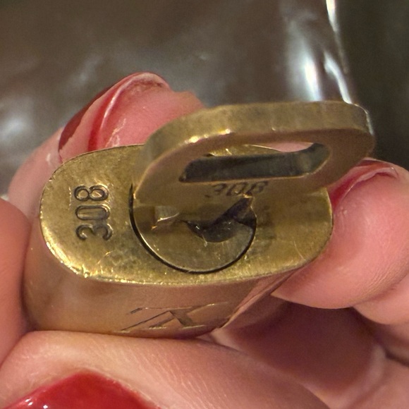 Louis Vuitton Gold Padlock and Key #308 - Picture 9 of 10